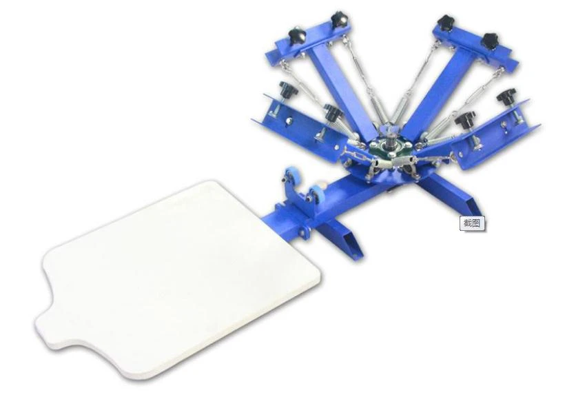 Silk Screen Printing Machine 1 Station 4 Color T-shirt Screen printer